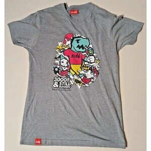 Vintage Tilt Lacrosse T-Shirt Ryan Beckman Men Small Gray 3000 Miles & Still Run